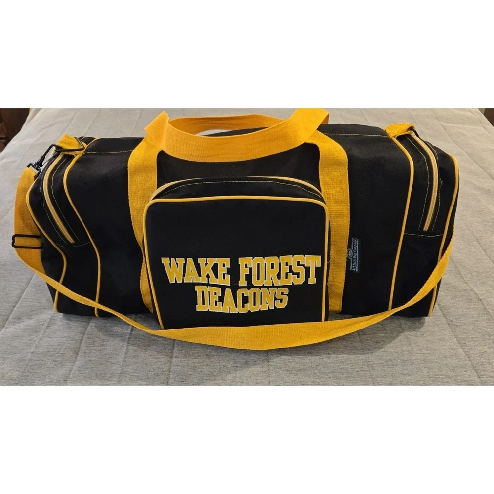 Wake Forest University Demon Deacons Canvas‎ Gym Travel Duffle Bag Student Fan